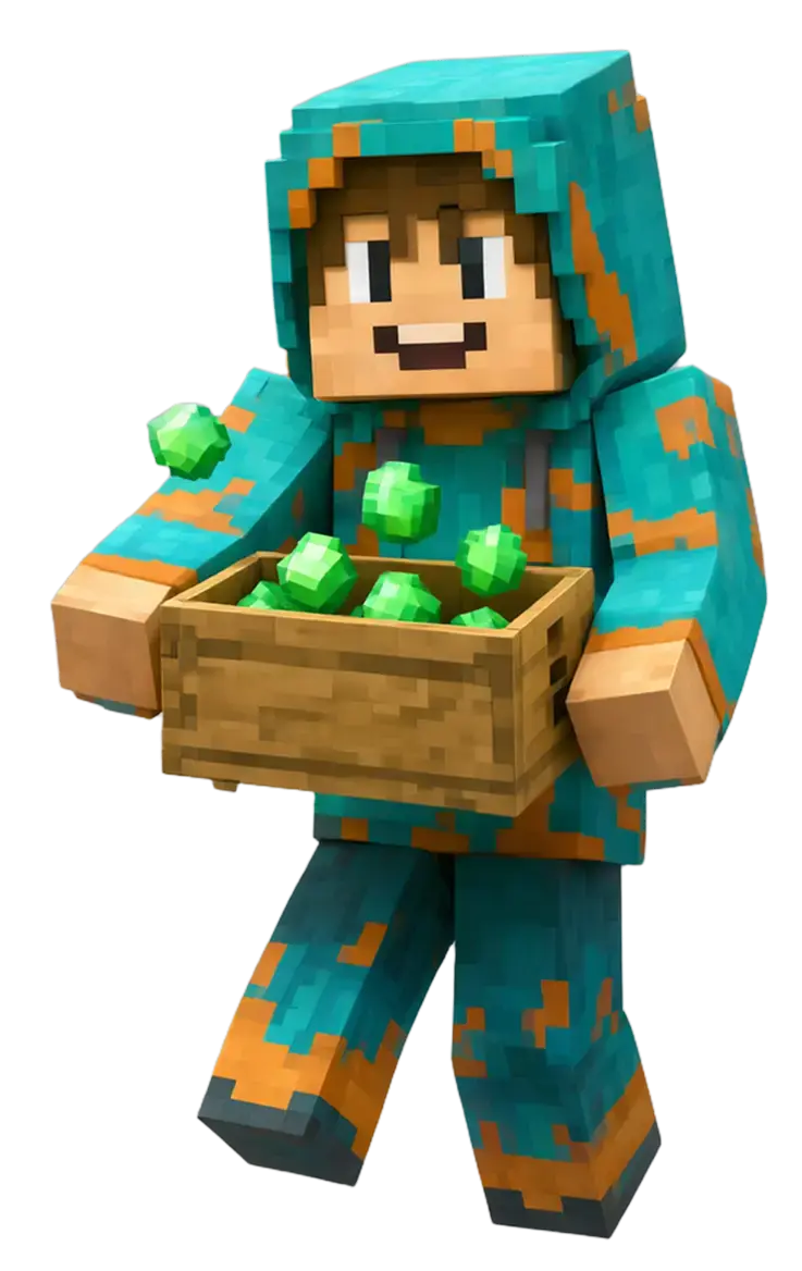 Gracze Minecraft na serwerze MCHost
