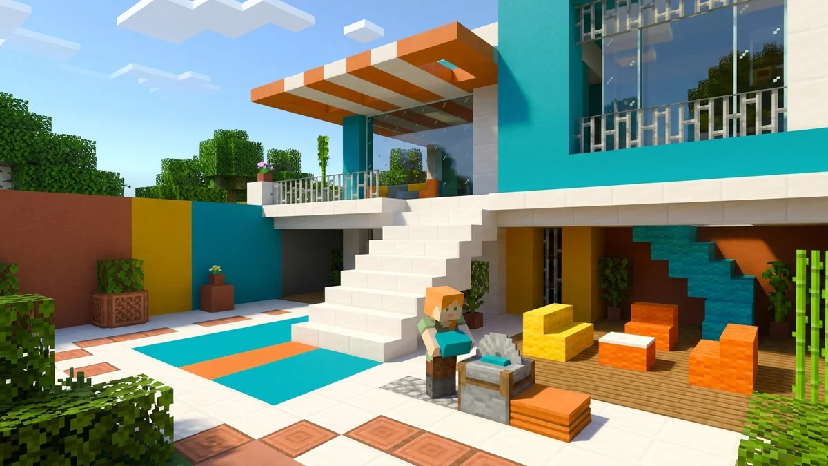 Nowe schody i półpłytki z betonu oraz wełny w Minecraft 26.3